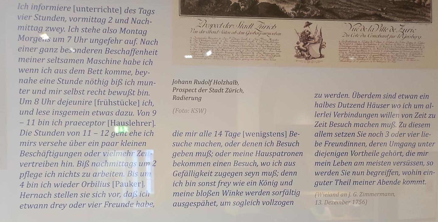 Alltag eines deutschen Schriftstellers um 1760