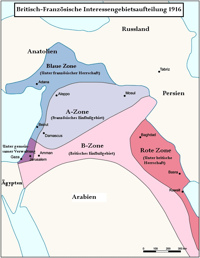 Klicke auf die Grafik für eine vergrößerte Ansicht  Name: Sykes_Picot_abkommen.jpg Ansichten: 0 Größe: 115,0 KB ID: 2721